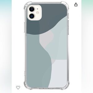 FISGEROD Abstract Line Art Boho Abstract Watercolor Art Case for iPhone 11